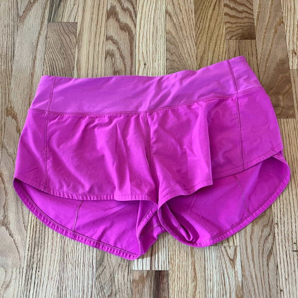 Lululemon Speed Up shorts 2.5” pow pink